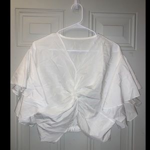 Ruffle Crop Top Blouse